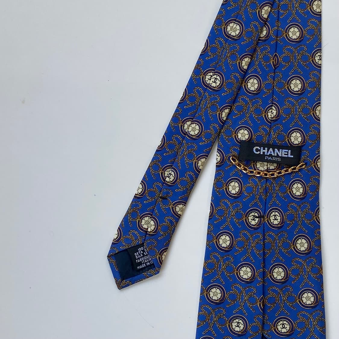 샤넬(CHANEL) 모노그램 명품 정품 금장넥타이 상품이미지7