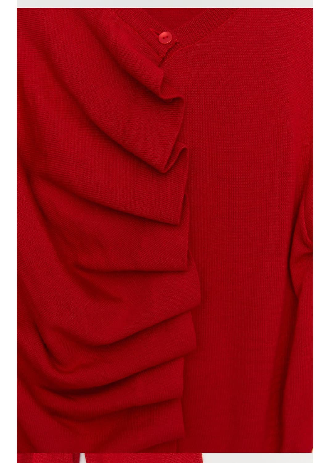 버뮬라 오블리크 가디건 RED 상품이미지3