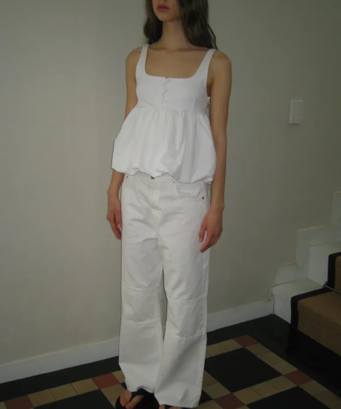 헤더먼트 이브저지탑 화이트 상품이미지5