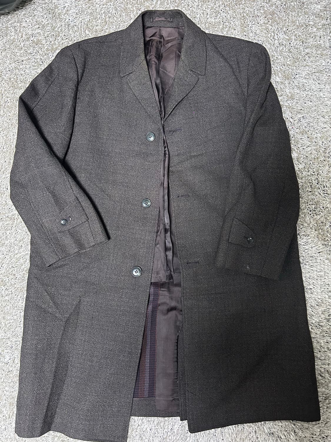 일제 커스텀 울 트랜치코트 사이즈 105 상품이미지1