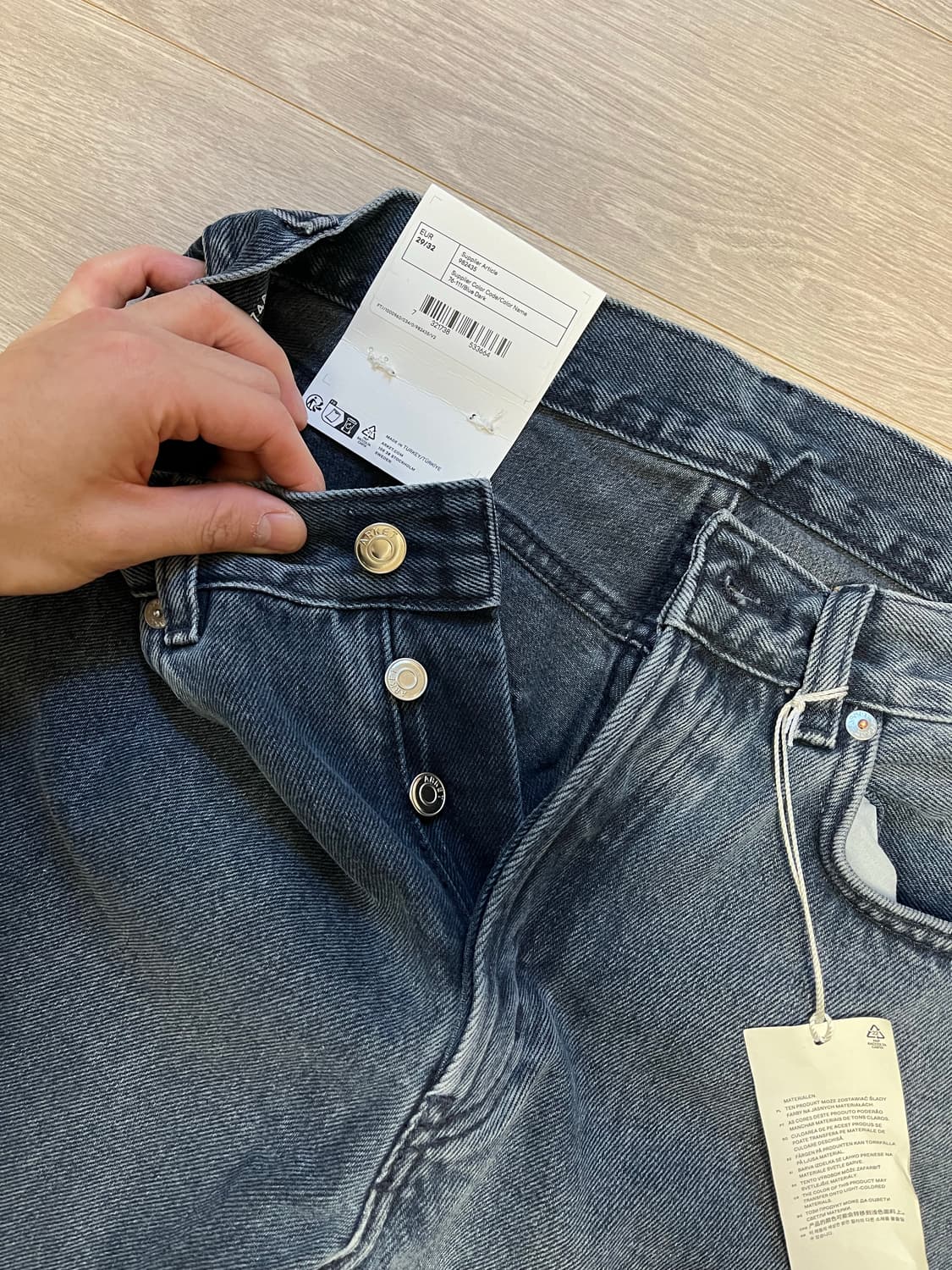 (새상품) 아르켓 오션 루즈테이퍼드핏 데님 청바지 상품이미지4