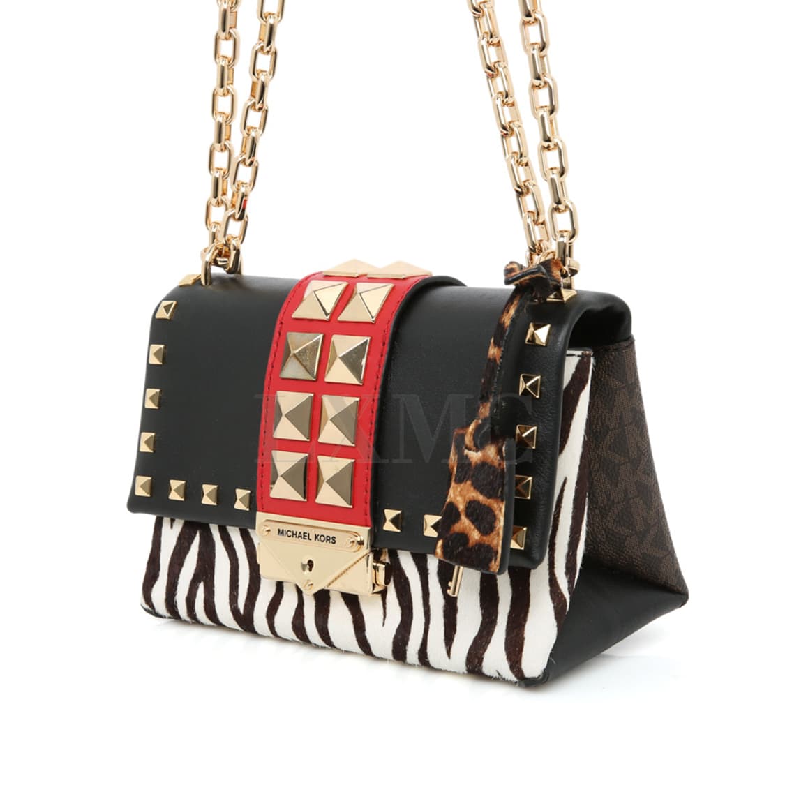 마이클코어스 씨씨 미니 체인백 레오파드 숄더 플랩백 상품이미지3