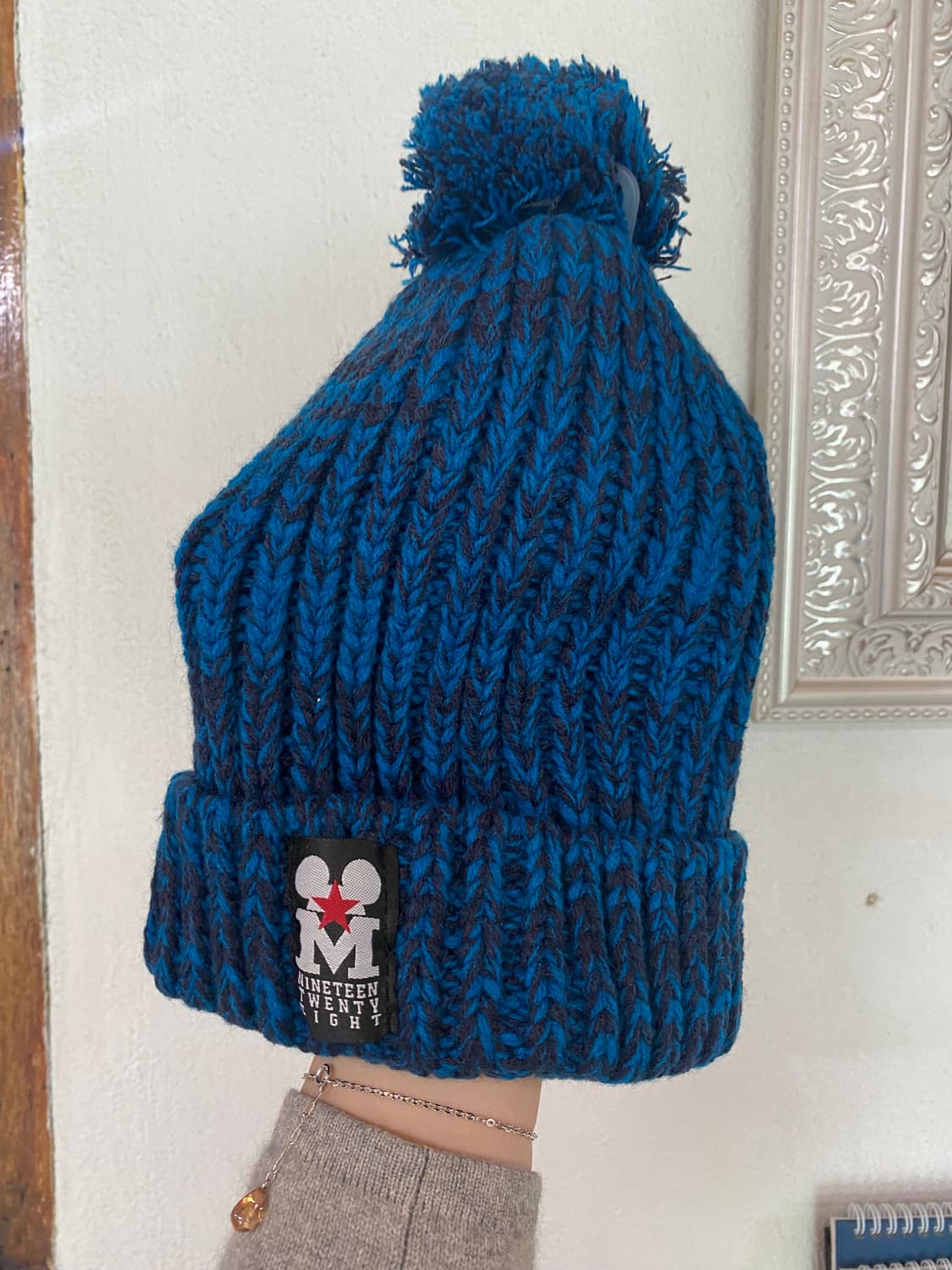 미사용 디즈니 미키 털모자 비니 상품이미지1