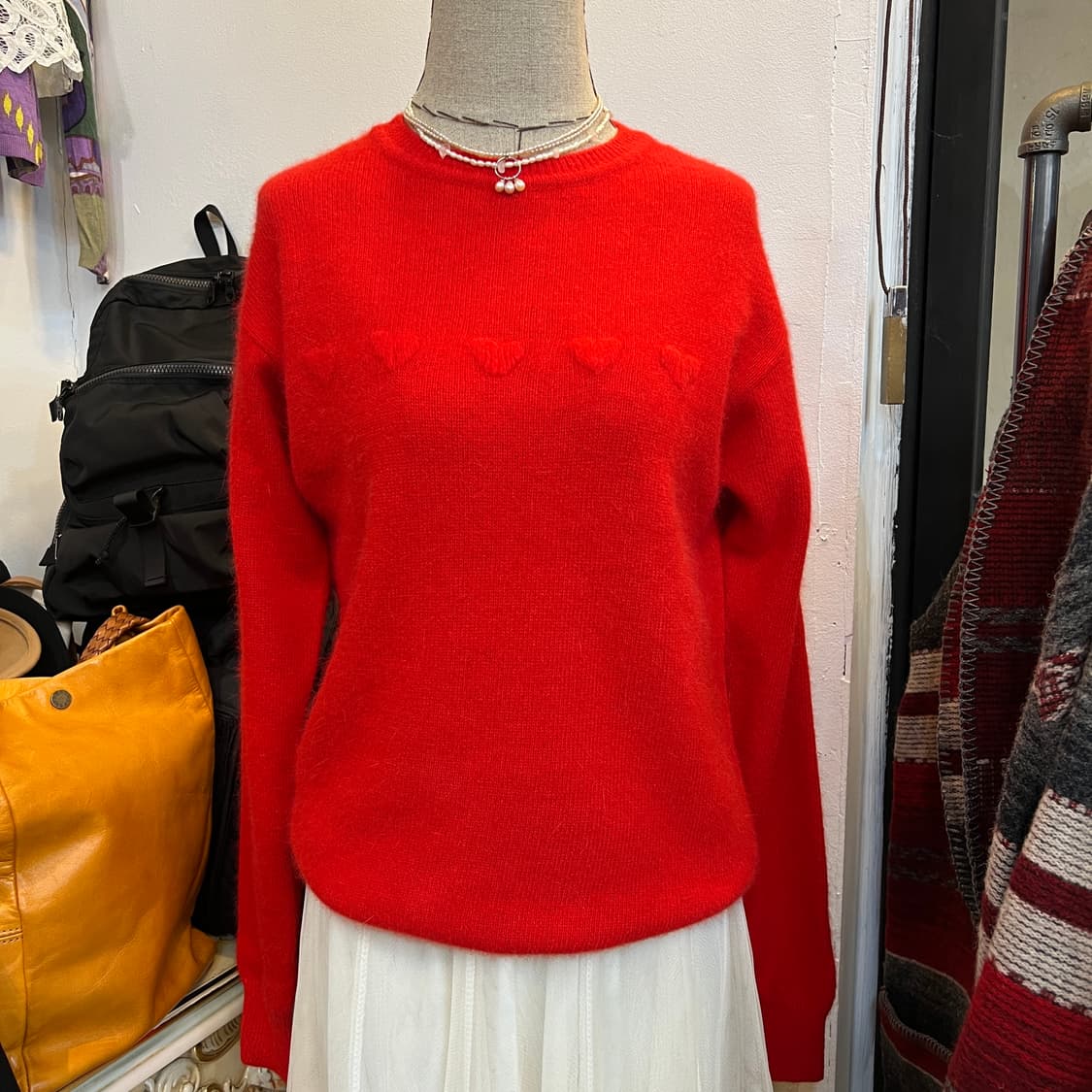 하트 앙고라 니트 상품이미지4