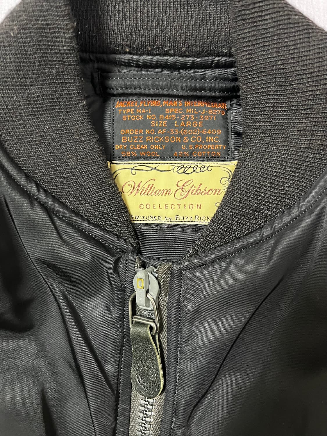 버즈릭슨 알버트터너 윌리엄깁슨 MA-1 상품이미지4