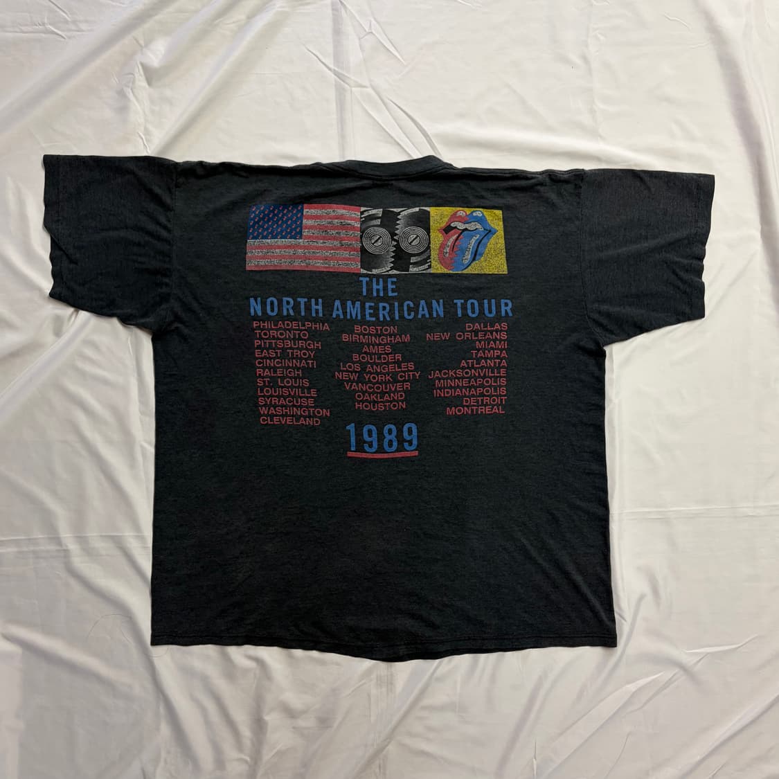 [XL] 80s 빈티지 롤링스톤즈 투어 티셔츠 상품이미지2