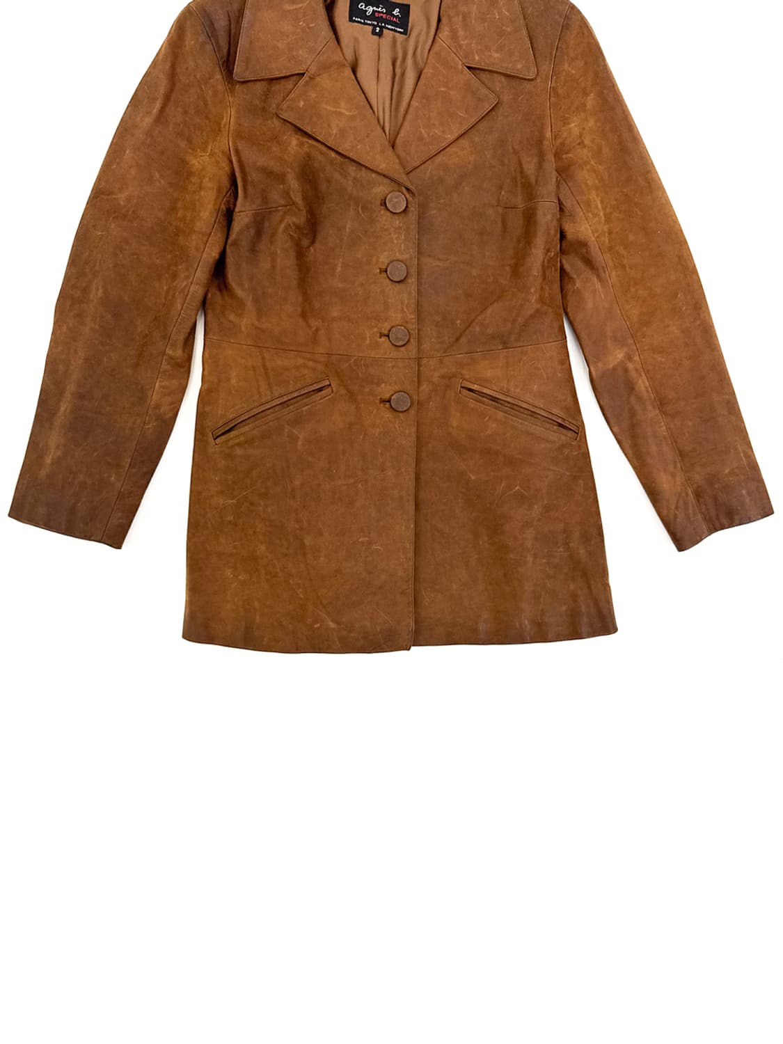 Agnes.b Waxed Leather Coat/ 2 상품이미지4