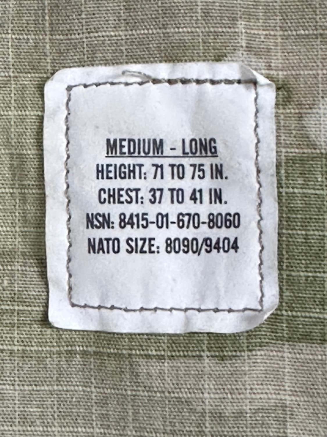 미군 ocp 멀티탬 전투복 상의 (M/L) (L) 상품이미지5