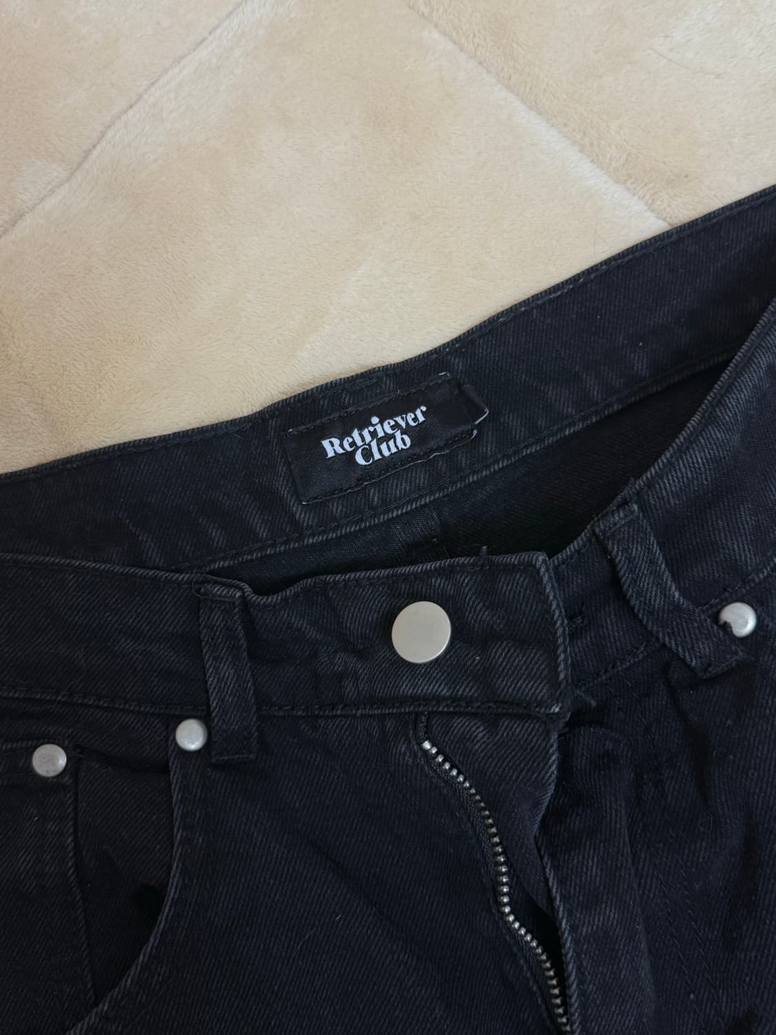 리트리버클럽 LIL RABBIT DENIM 흑청 데님 팬츠 상품이미지2