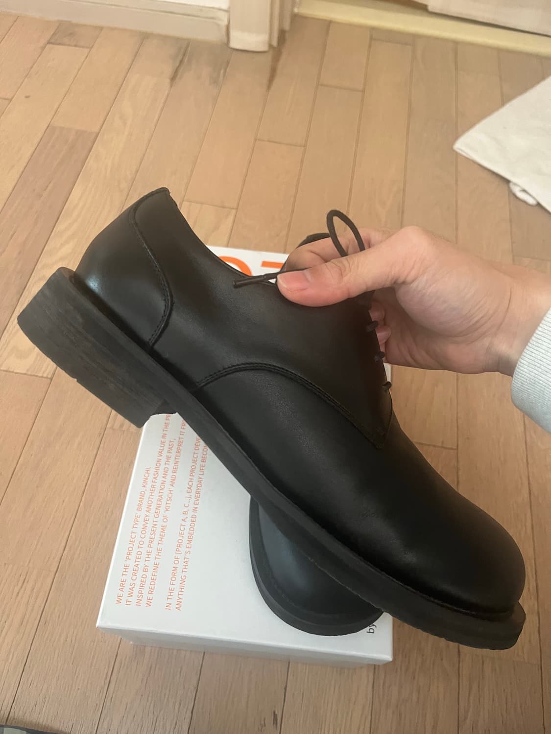 킨치 미스태이크프로젝트 enter 블랙 더비 슈즈 상품이미지6