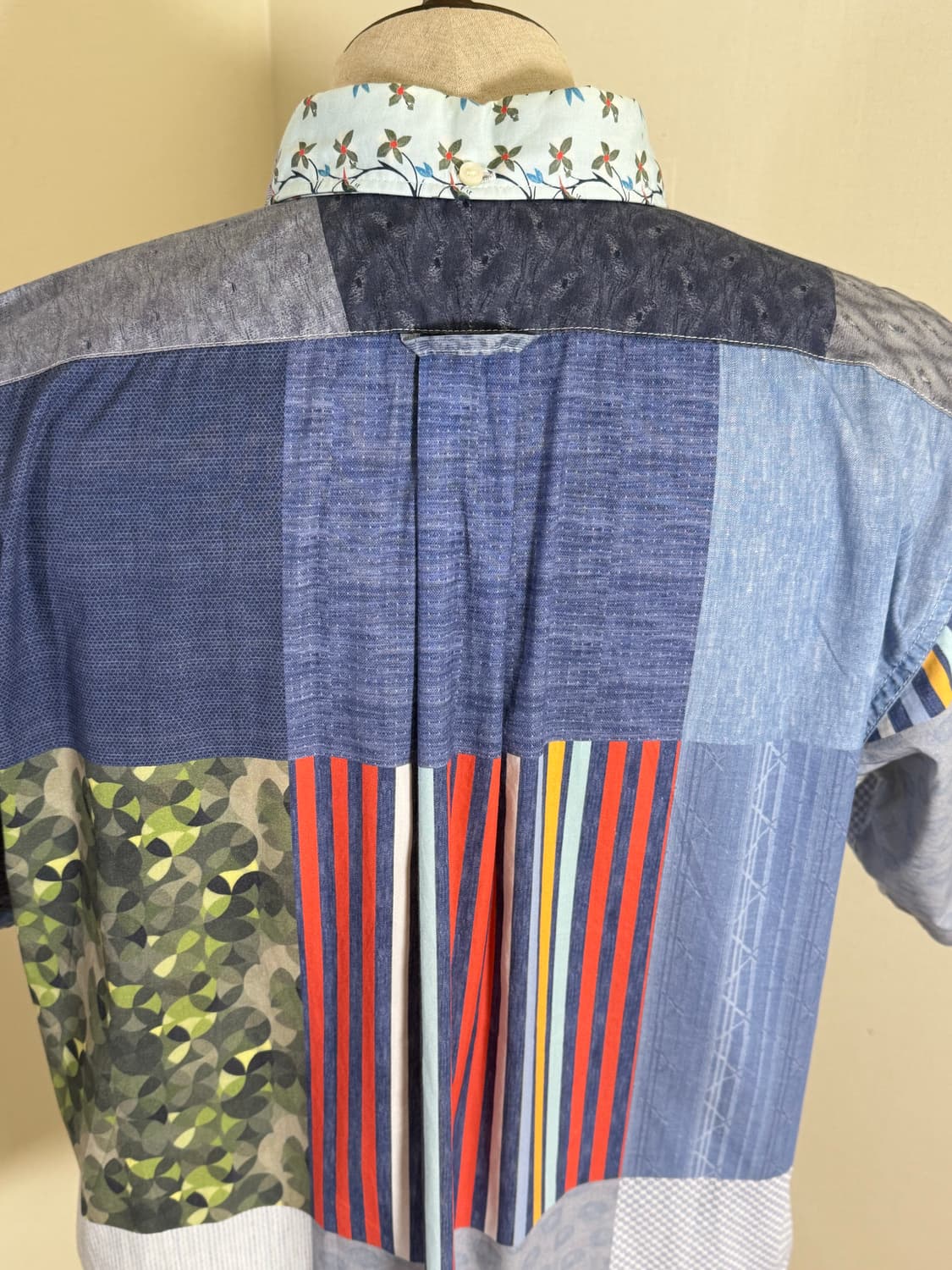 Engineered Garments 패치워크 반팔 셔츠 M (Made i 상품이미지6