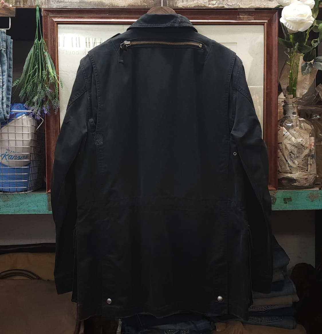 폴로 밀리터리 필드자켓 블랙 바이커 자켓 L 상품이미지3