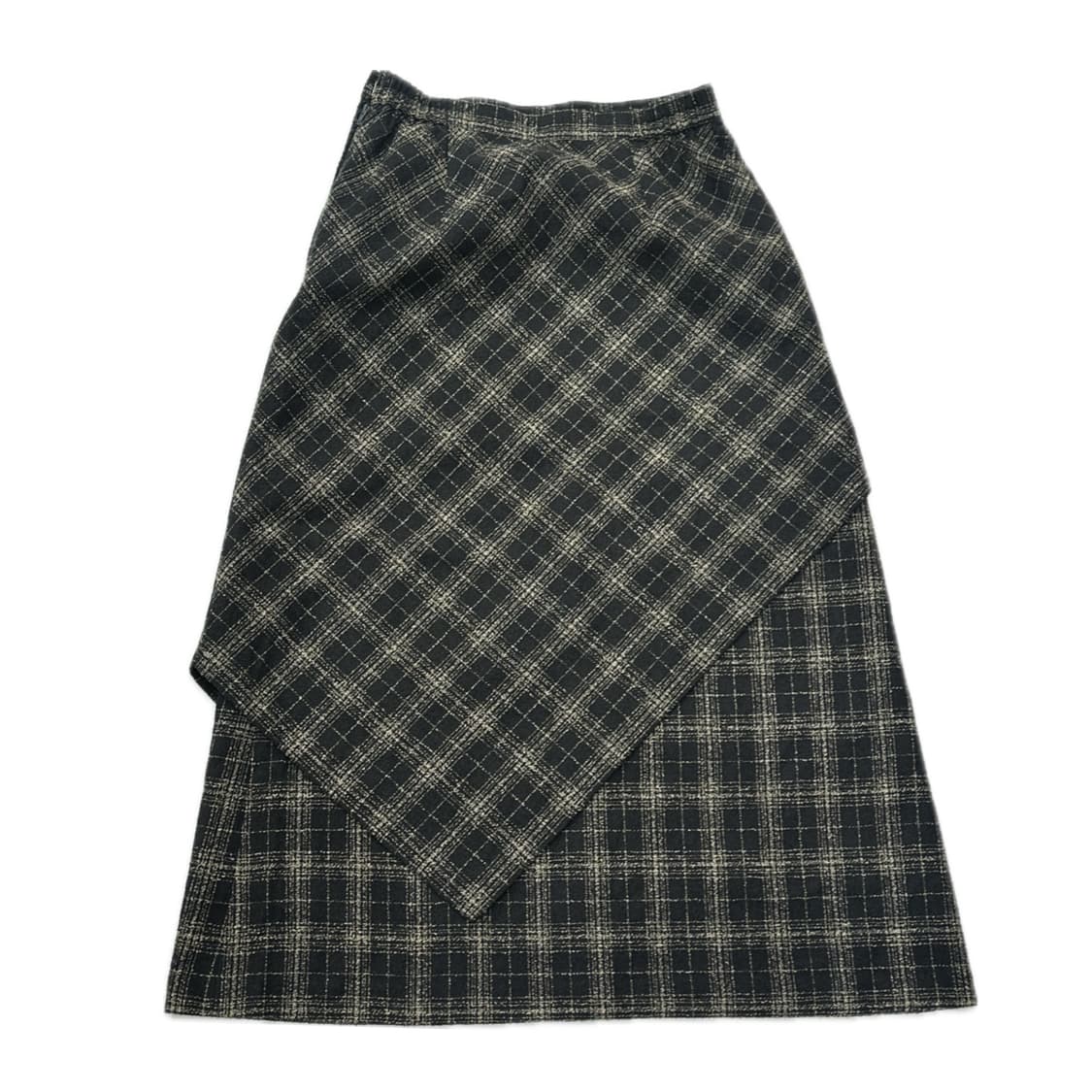 ❄️너닿 사와코 코디세트 ❄️하프넥 니트 롱 체크 스커트 그런지 겨울  상품이미지3