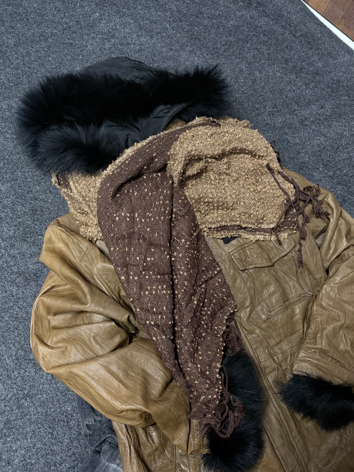 Vintage y2k punk grunge muffler scarf 상품이미지2