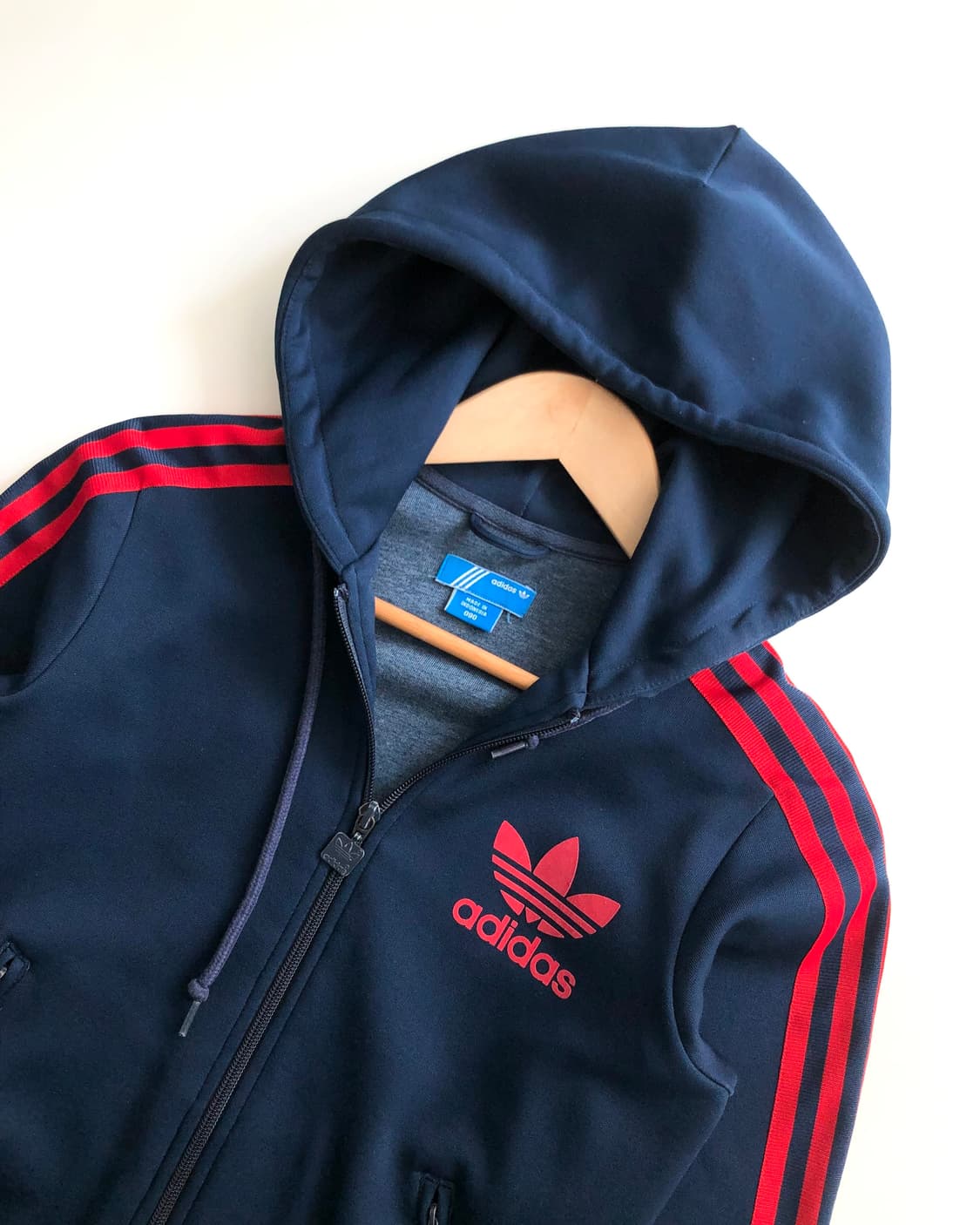 Adidas 아디다스 네이비컬러 후드 트랙탑 상품이미지2