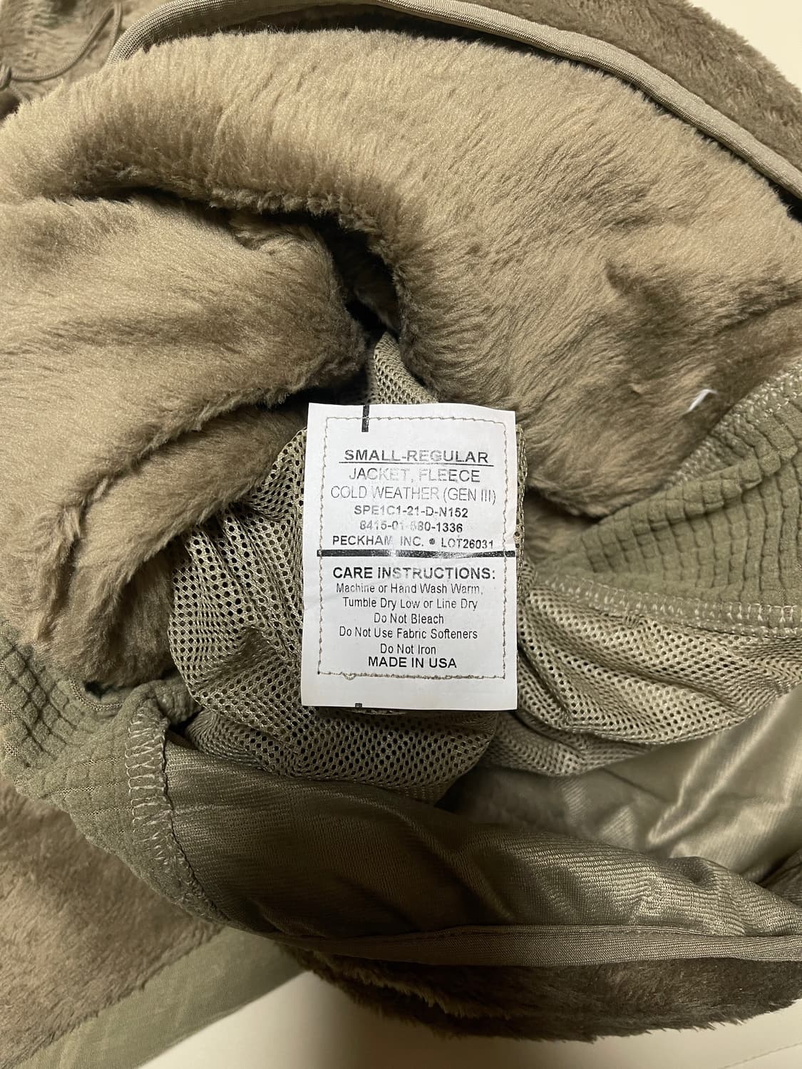 미군 폴라텍 ECWCS Gen III 플리스 자켓 상품이미지4