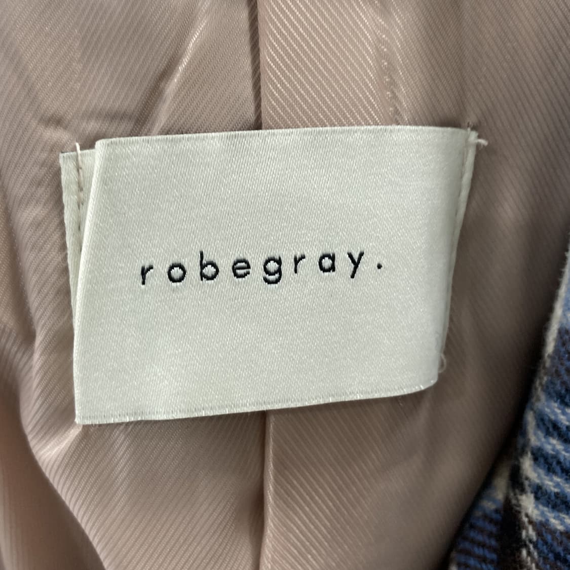 robegray 로브그레이 여성모직자켓 체크 F 상품이미지4