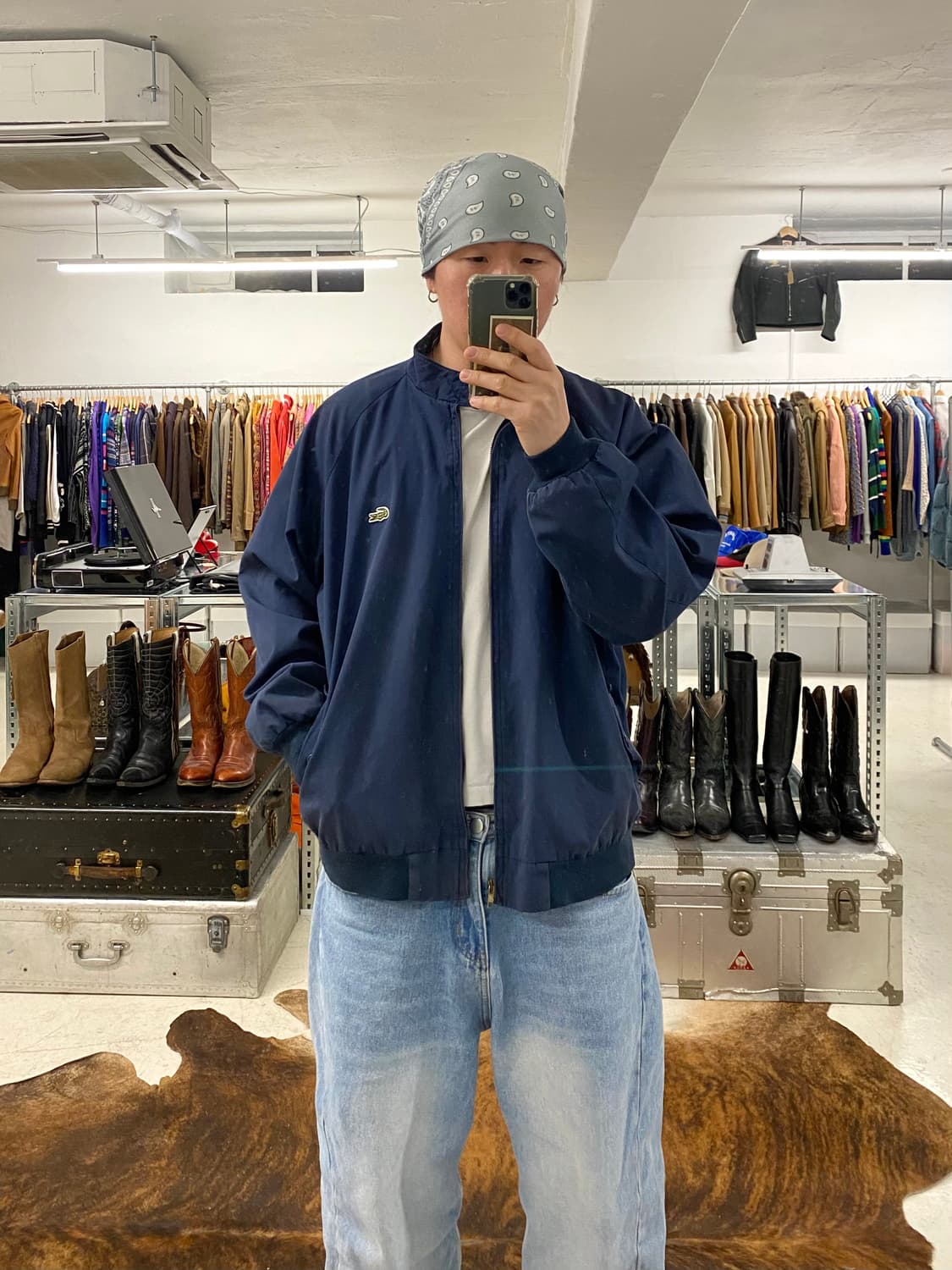 80~90's IZOD LACOSTE harrington jacket 상품이미지10