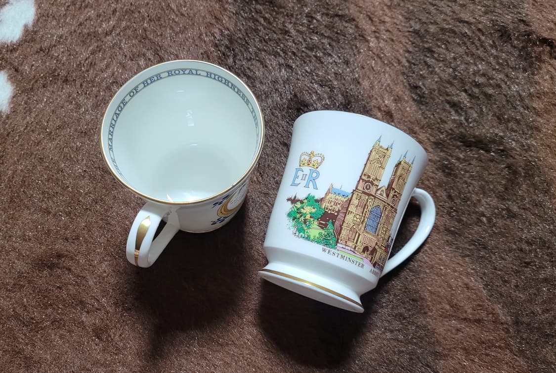 영국 왕실 기념 앤슬리 머그잔 셋트(2종) 상품이미지2