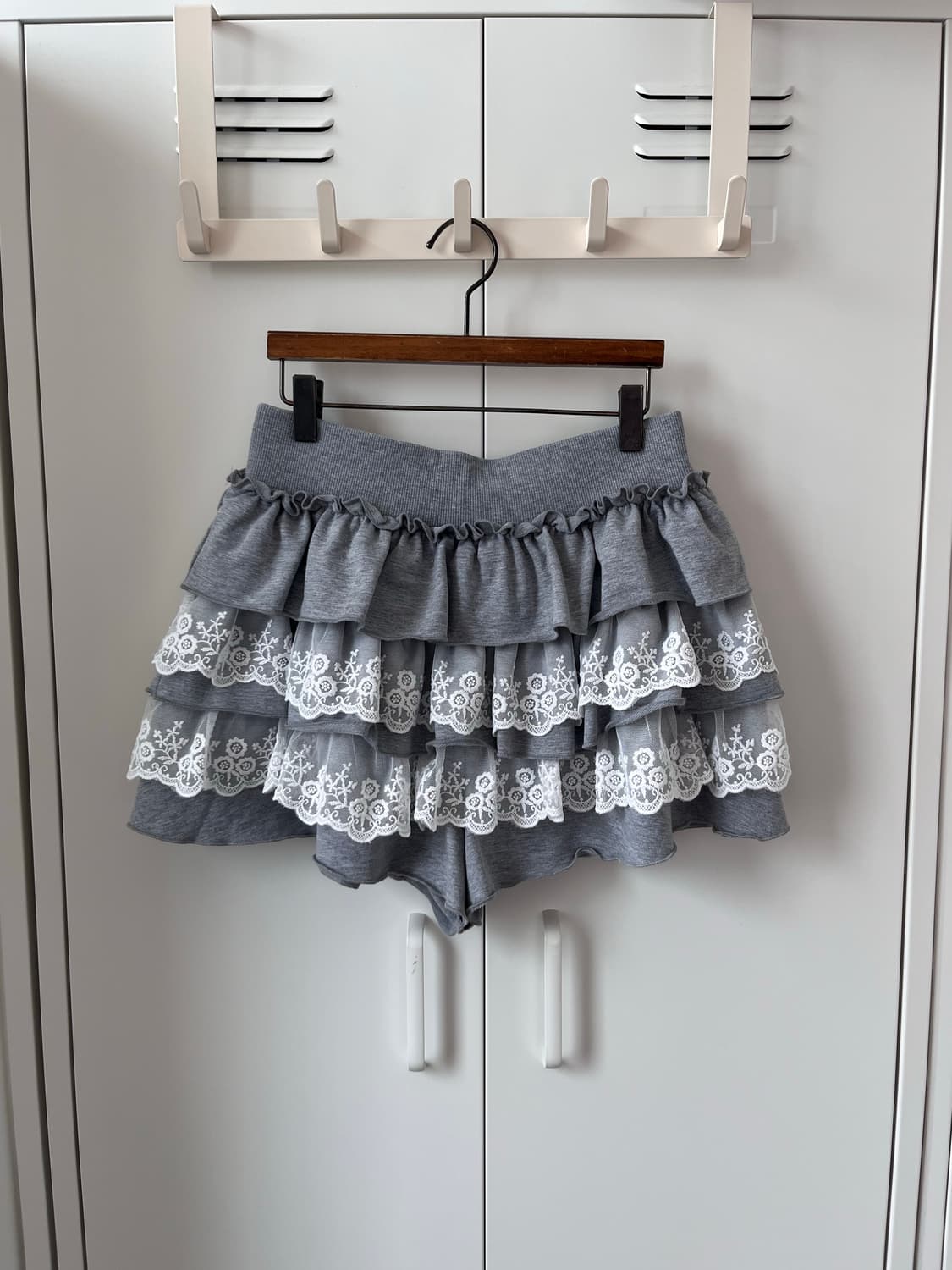 Vintage 레이스 레이어드 큐롯 팬츠 치마바지 상품이미지2