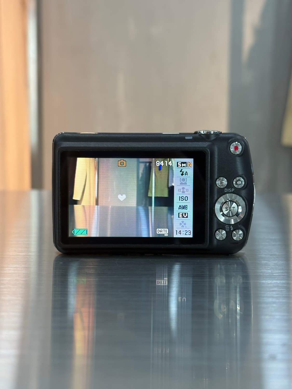 배터리2개/날짜표시)카시오 엑슬림 ex-z2 크롬실버 빈티지디카 상품이미지3