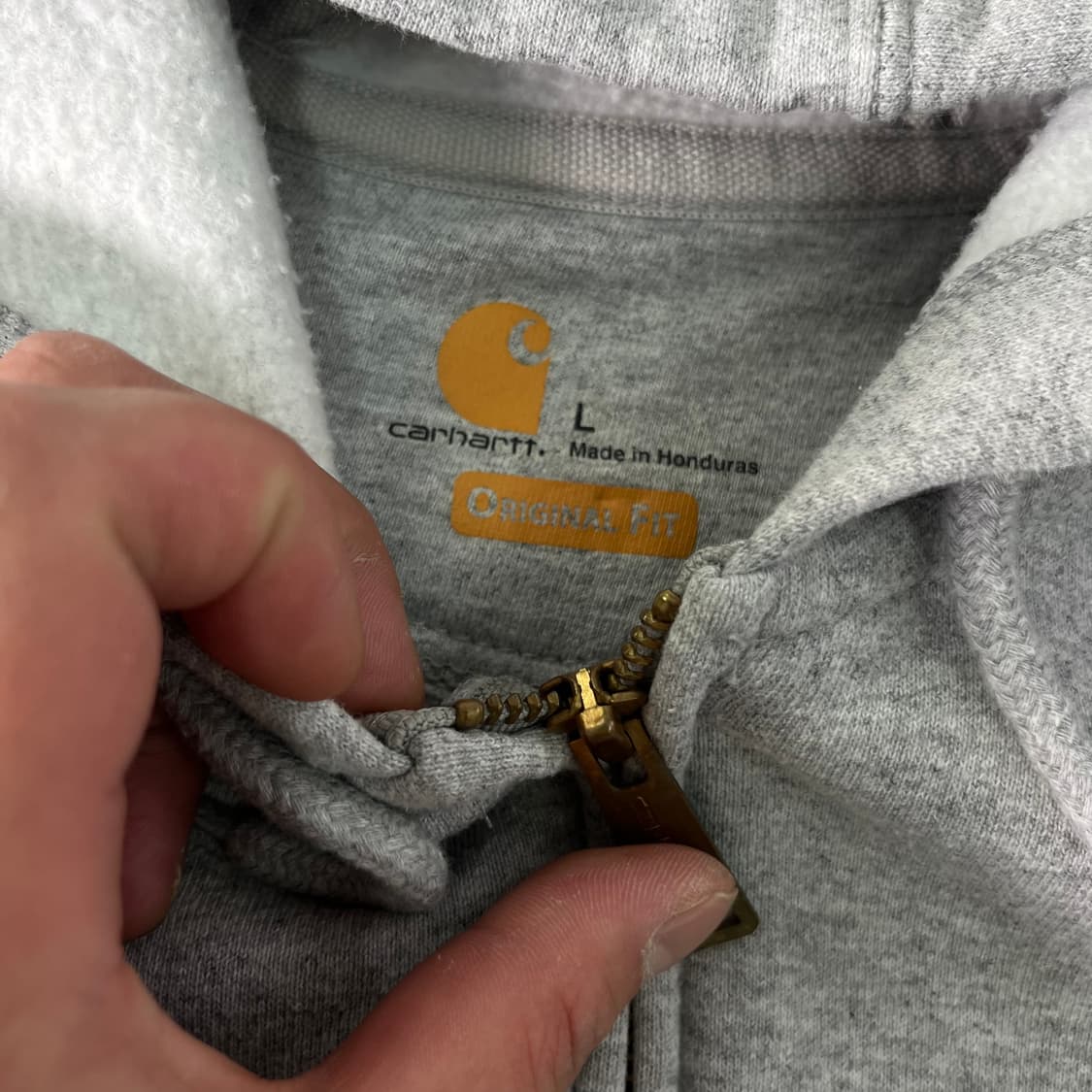 105 칼하트 그레이 후드집업 상품이미지2
