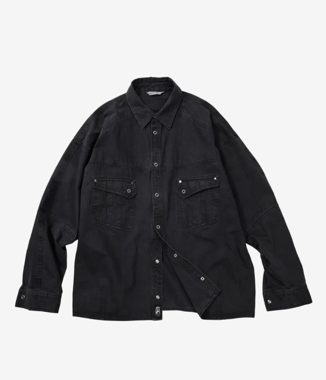 etce HERRINGBONE WASHED POCKET SHIRT 상품이미지4