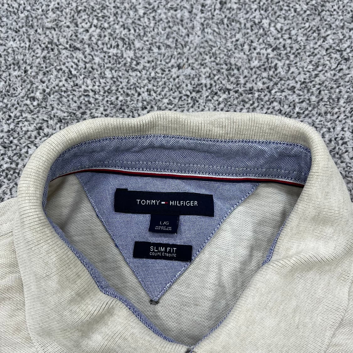 L 타미힐피거 슬림핏 반팔 카라티 0403M 상품이미지2