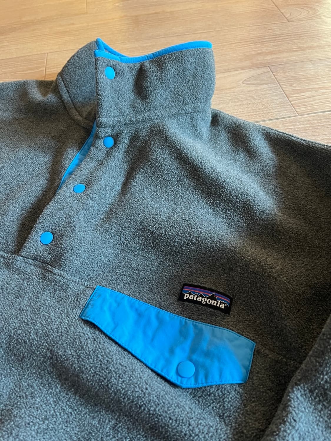파타고니아 신칠라 니켈 스키이블루 플리스 후리스 맨투맨 아노락 xl 상품이미지1