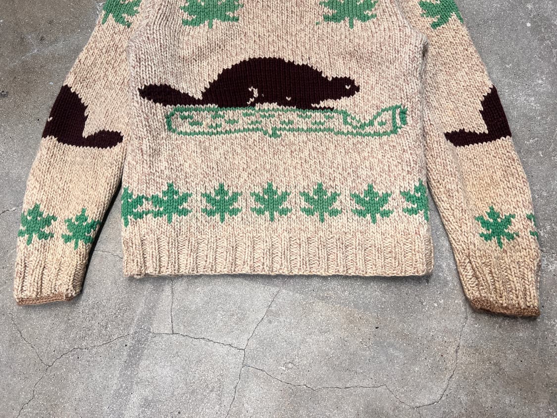 60‘s 캐나다 코위찬 비버 패턴 상품이미지8