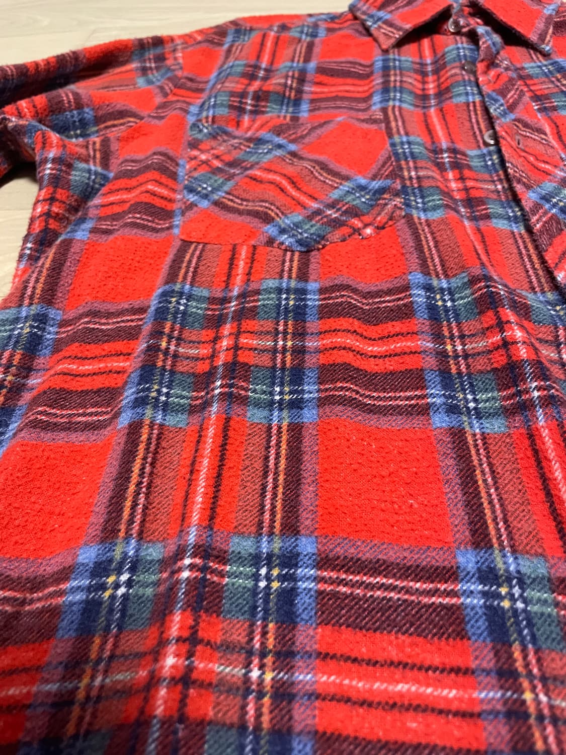 90s 빈티지 플란넬 셔츠 팝니다 체크 상품이미지2