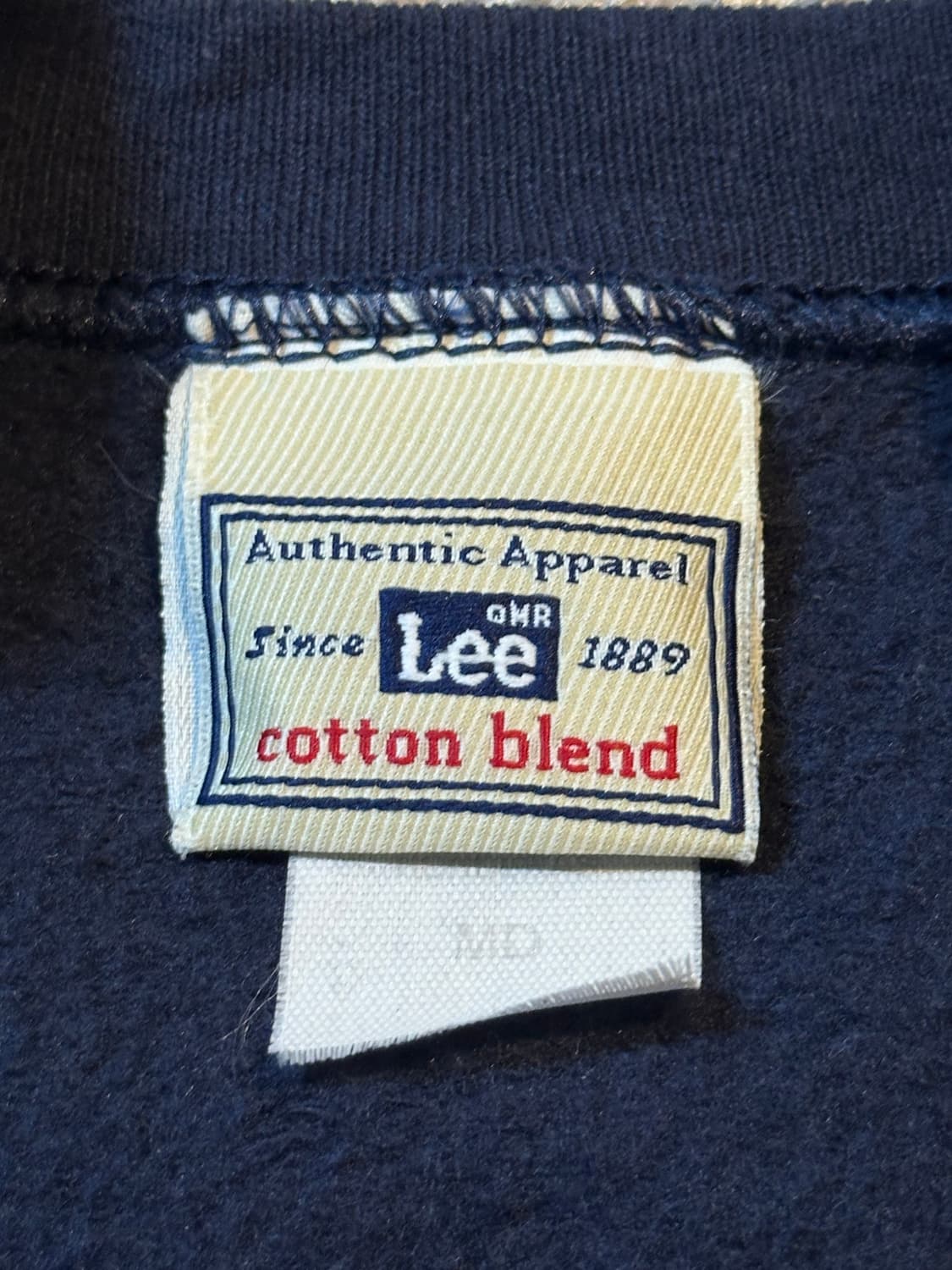 90's 리 LEE 올드스쿨 Christ 프린팅 맨투맨 네이비 상품이미지5