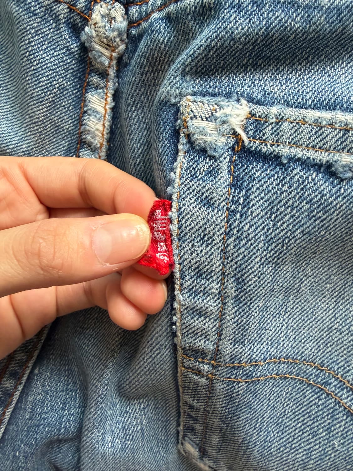 60s 리바이스 501 빅E 데님 팬츠  상품이미지6