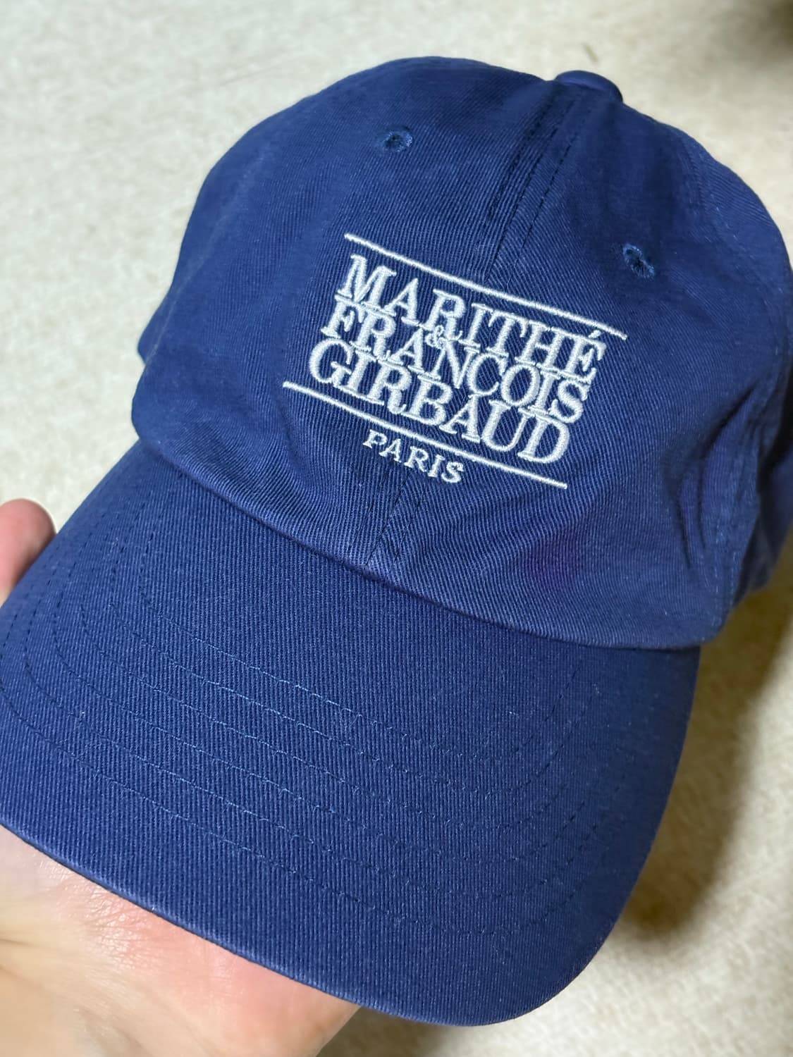 마리떼 프랑소와 저버 클래식 로고 볼캡 네이비 상품이미지1