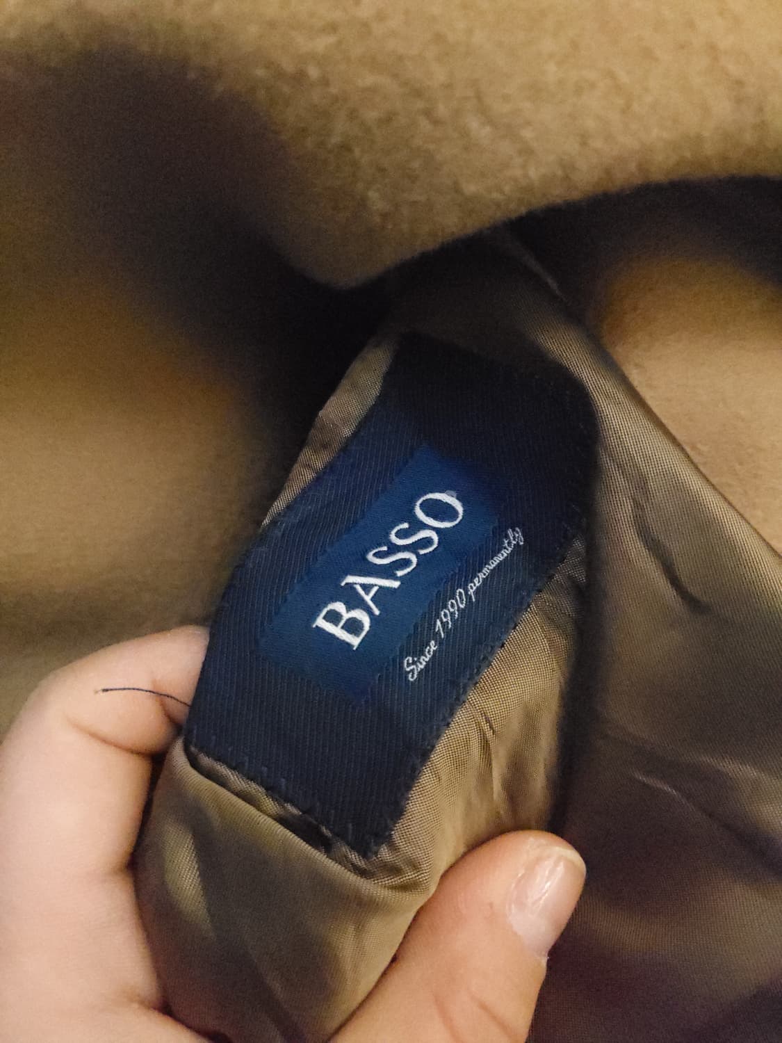 BASSO 캐시미어 혼방 남성 코트 m 상품이미지6