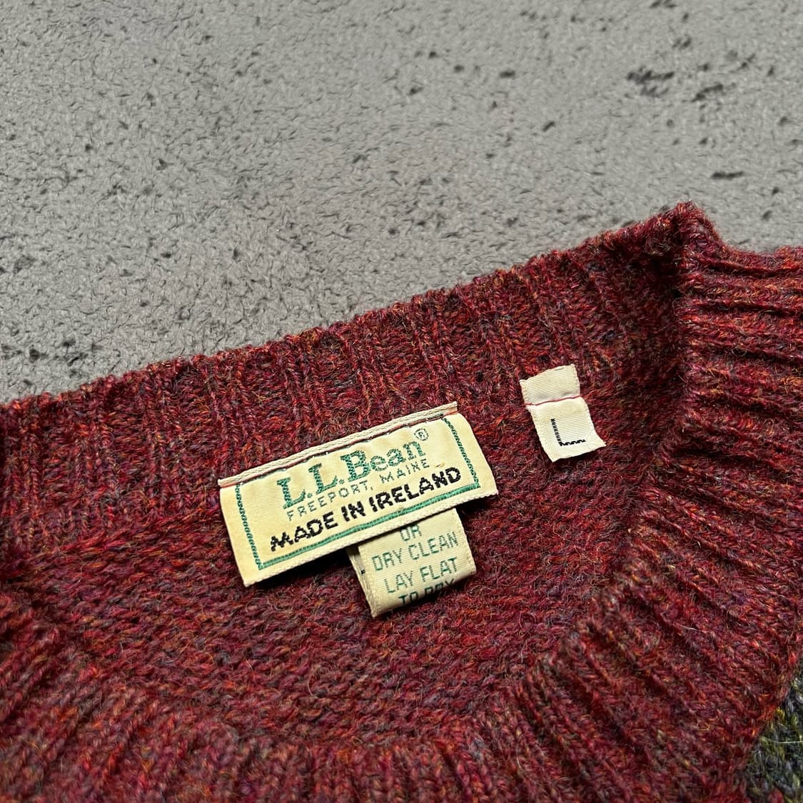 L.L. Bean 엘엘빈 아가일패턴 울 니트 상품이미지4