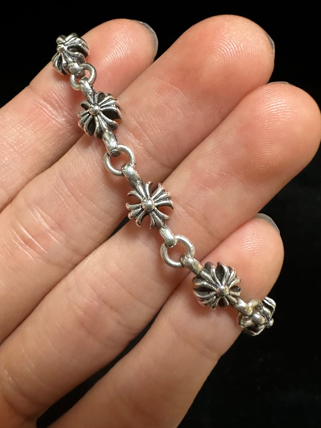 2000s 크롬하츠 올드 플라워 링크 체인 (56cm) 상품이미지2