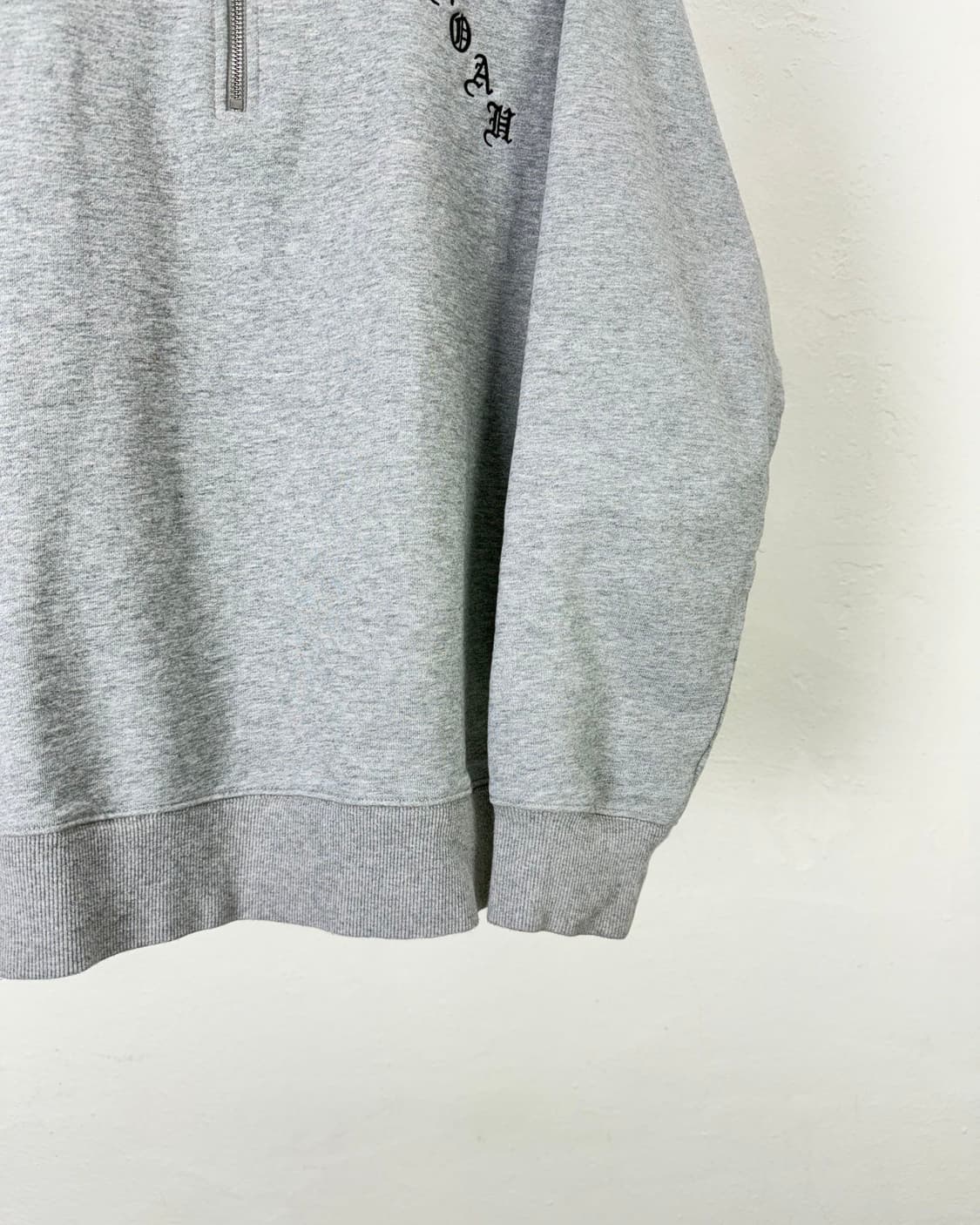 노아 그레이 헤더 하프 집업 스웨트 카라 자켓 상품이미지5