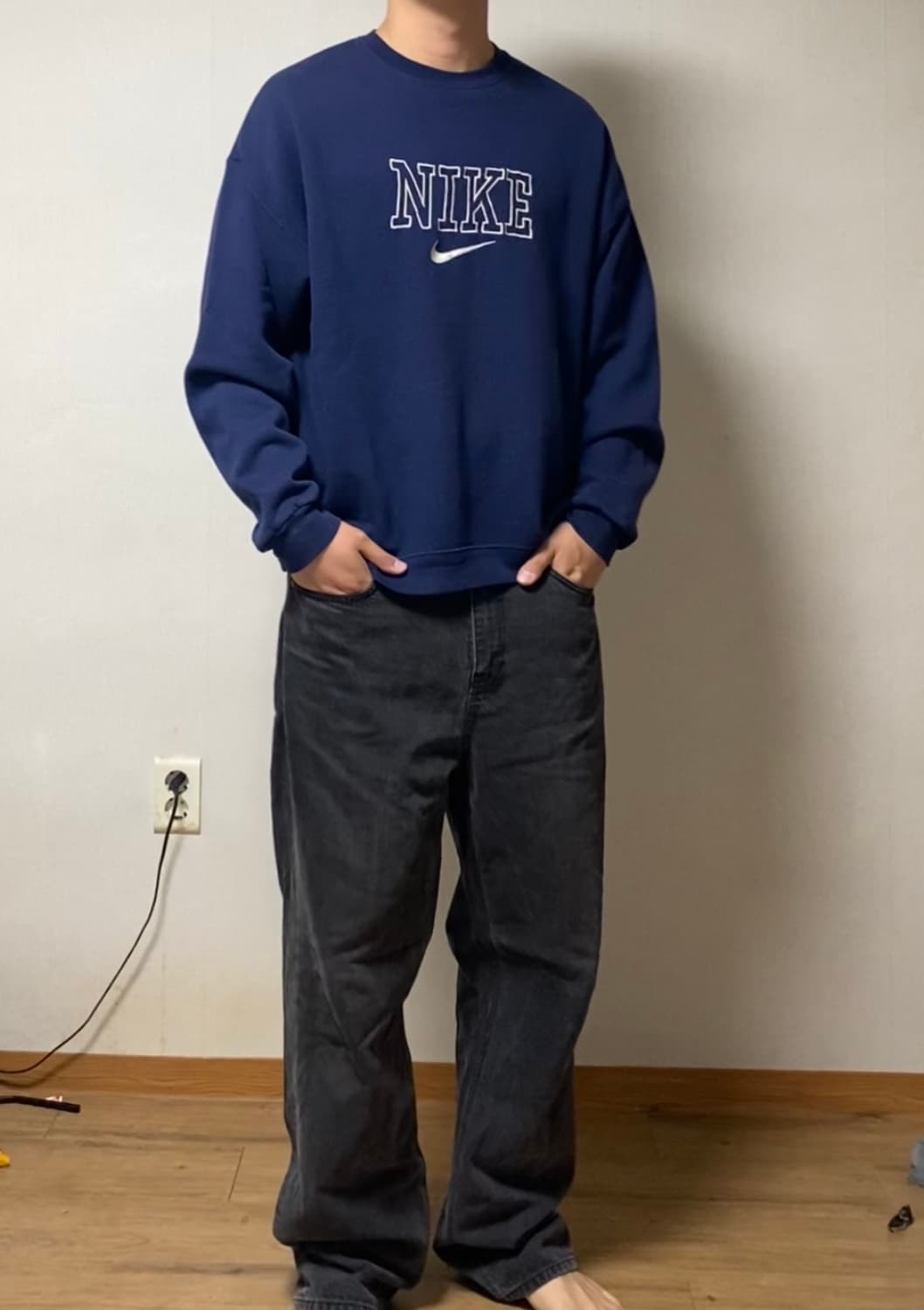 90s usa made nike sweat 상품이미지2