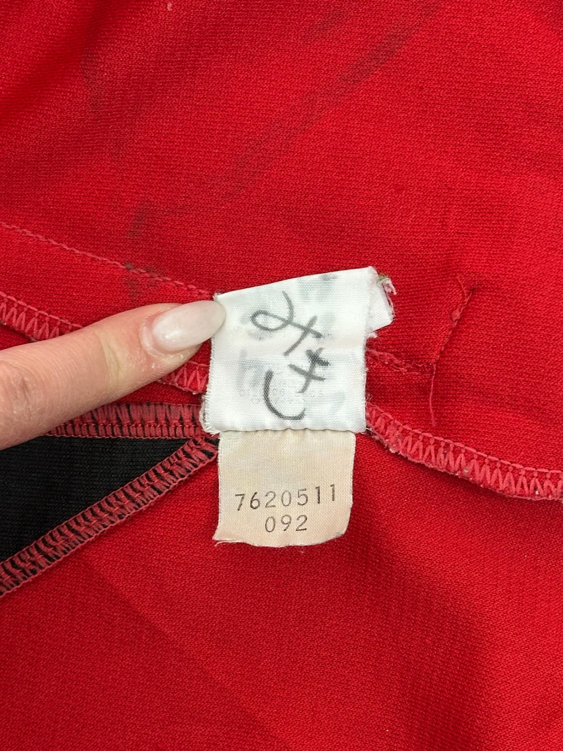 아식스 레드 빅 로고 프린팅 올드스쿨 트랙탑 져지  상품이미지6