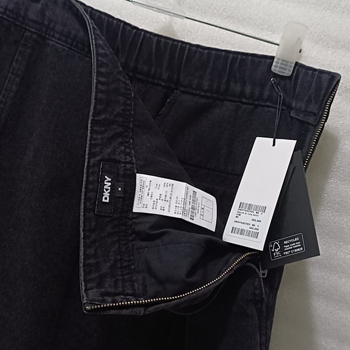 한섬 DKNY H라인 블랙 데님 밴딩 롱 스커트 L 깊은트임 사랑봉봉 상품이미지8