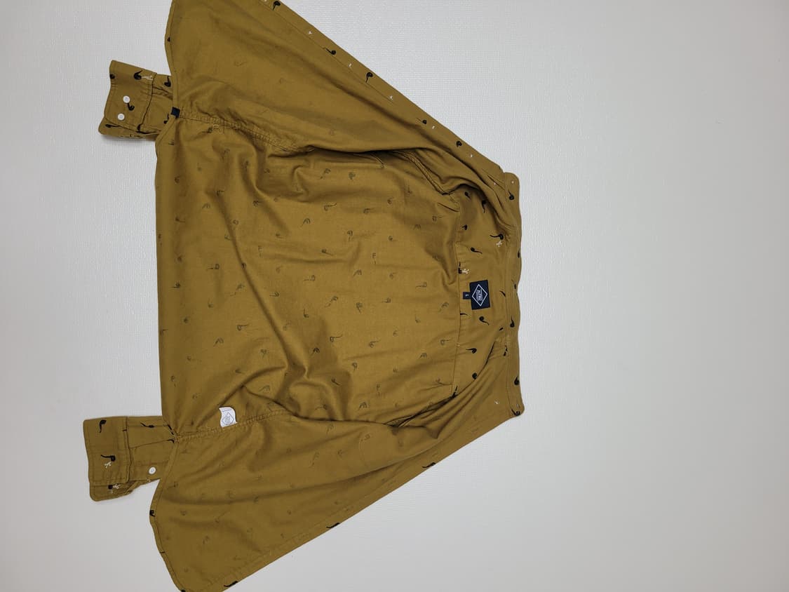 ALTRU 남자 프린트 셔츠 105 머스타드 상품이미지8