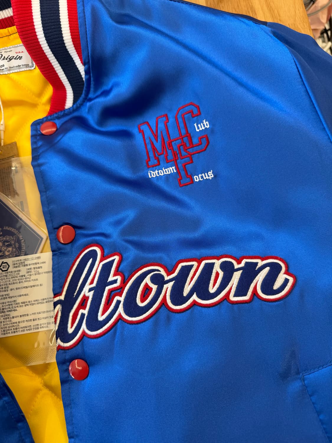 라이프아카이브 새틴 스타디움 점퍼 상품이미지5