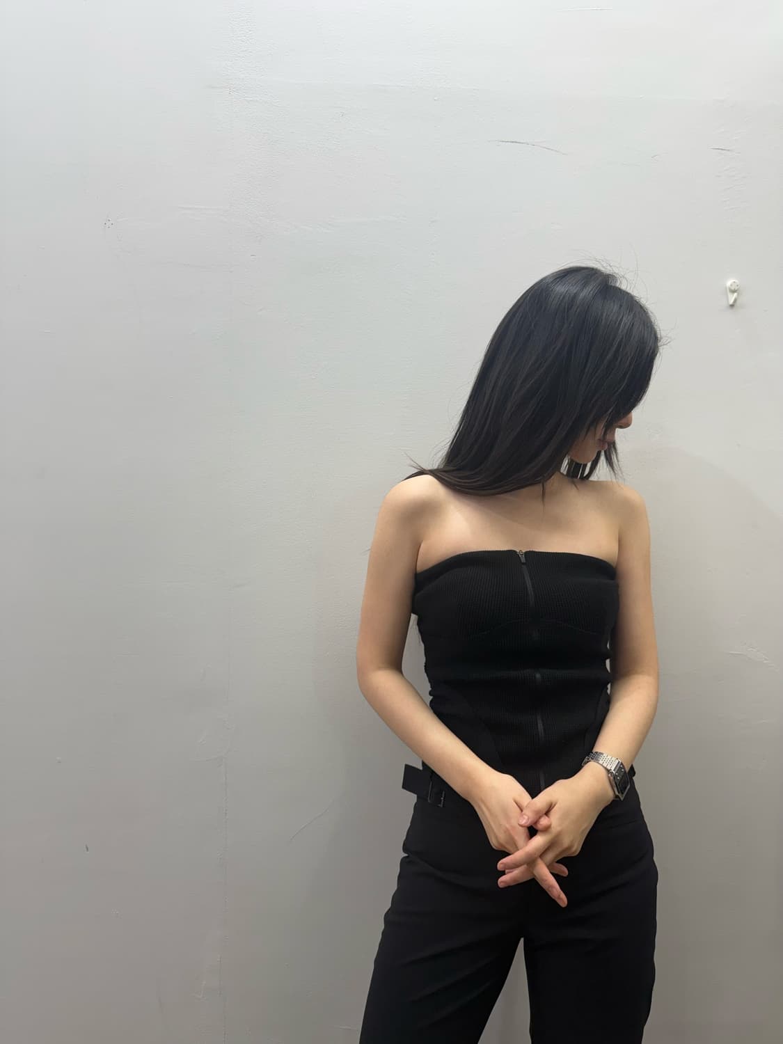 혜인 서 코튼 집업 코르셋 상품이미지1