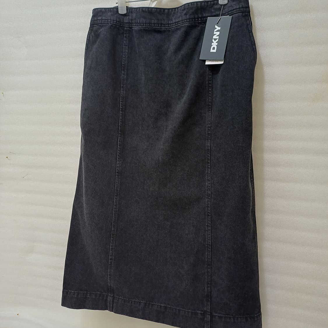 한섬 DKNY H라인 블랙 데님 밴딩 롱 스커트 L 깊은트임 사랑봉봉 상품이미지3