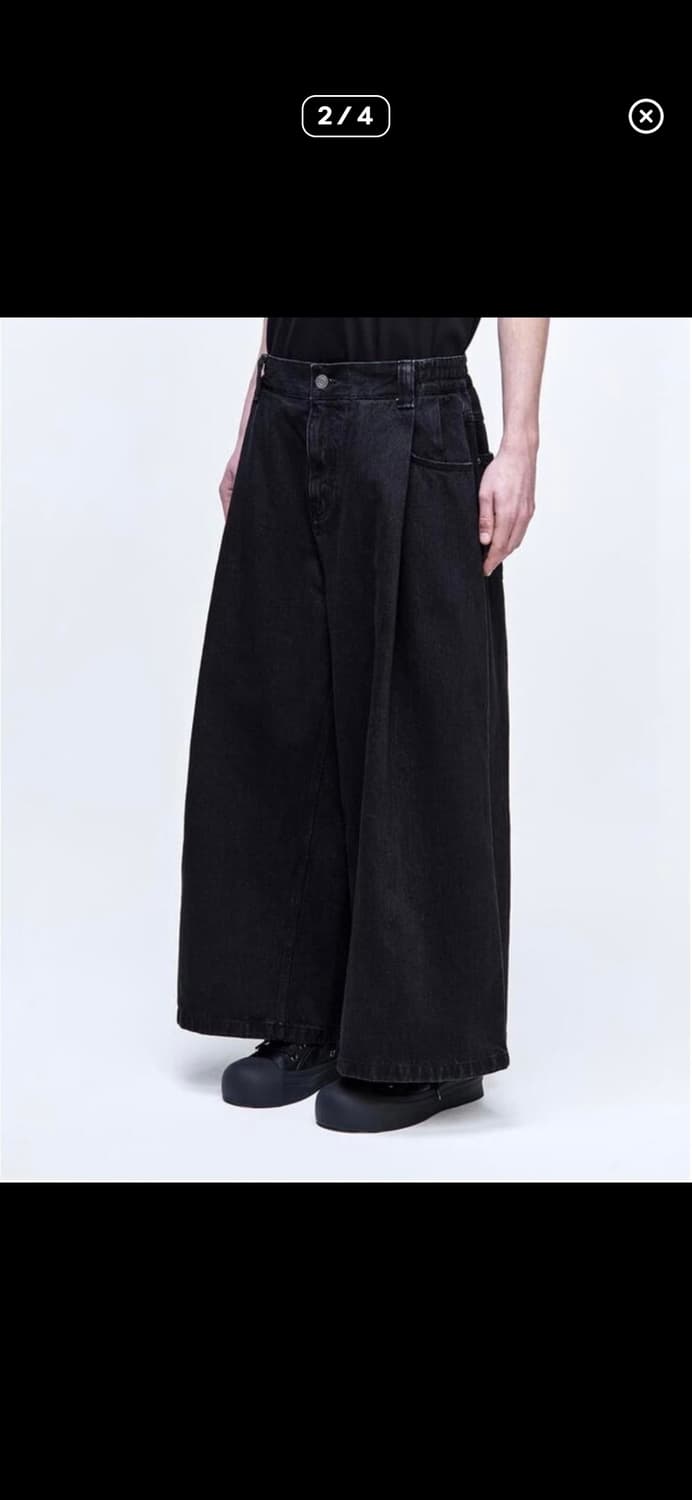 [44]송지오 크롭와이드 데님 팬츠 상품이미지2