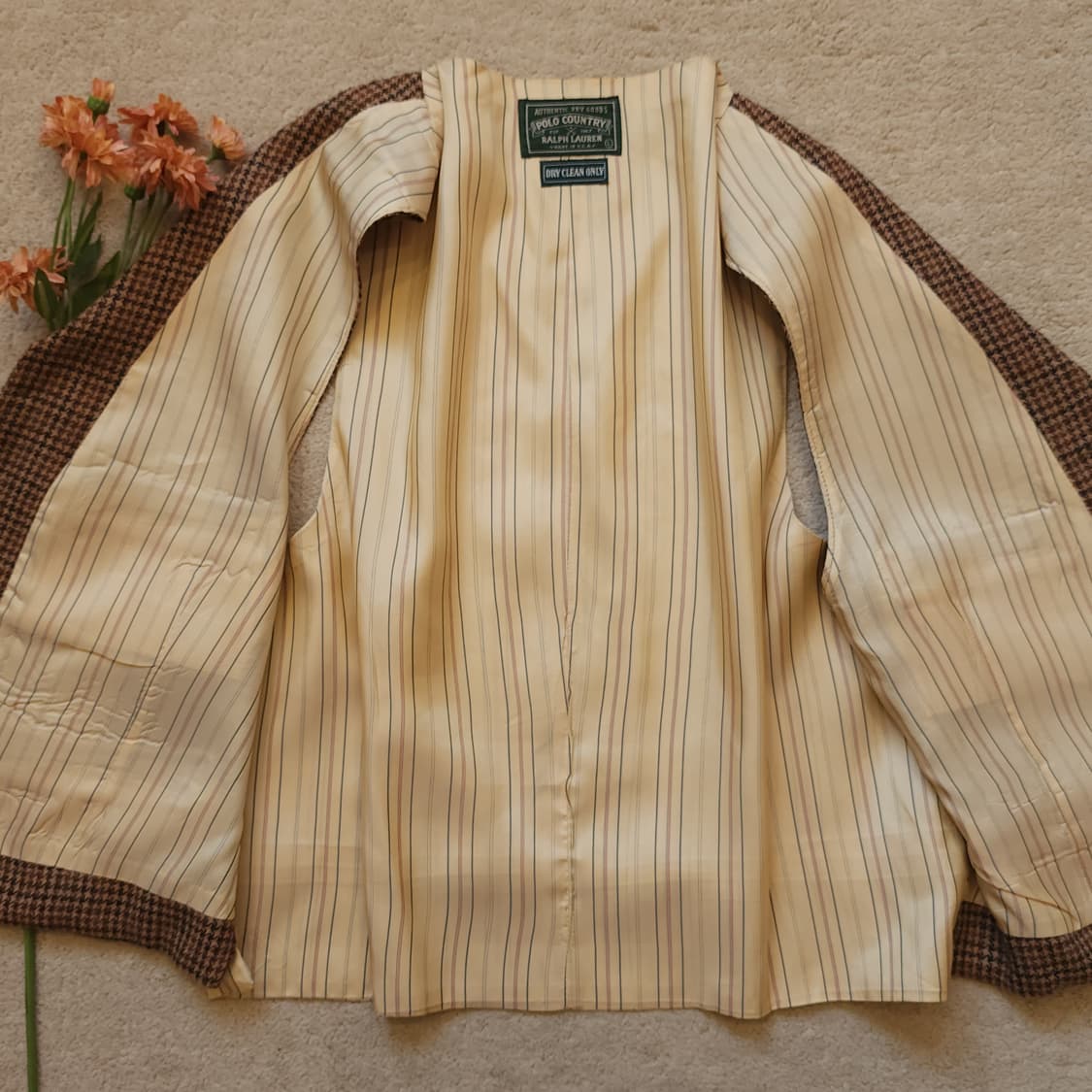 90s 폴로 컨트리 하운드투스 스타 패턴 울 베스트 L 상품이미지8