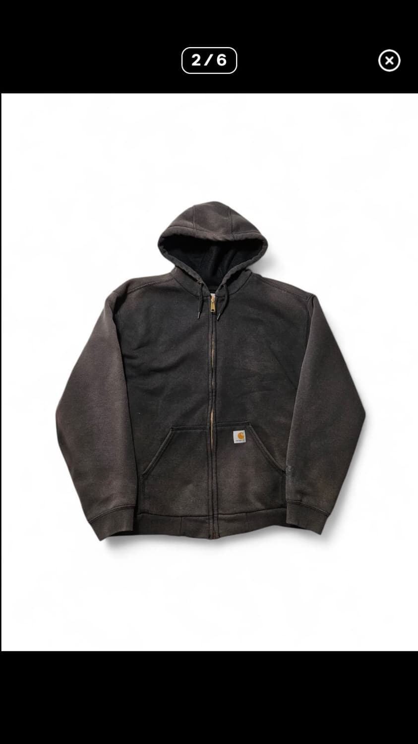 칼하트 하드페이딩 써멀 와플 후드 L 상품이미지2