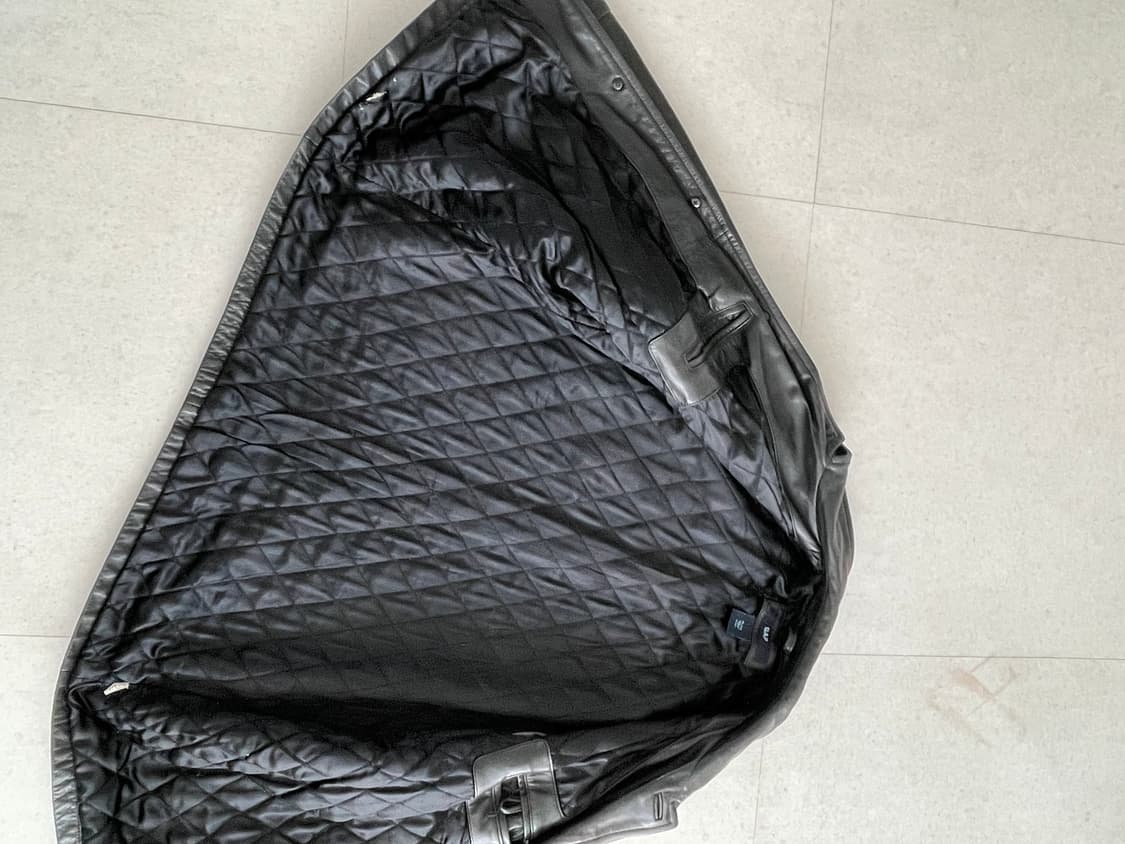 [XL] 올드 갭 레더 카코트 블랙 상품이미지5