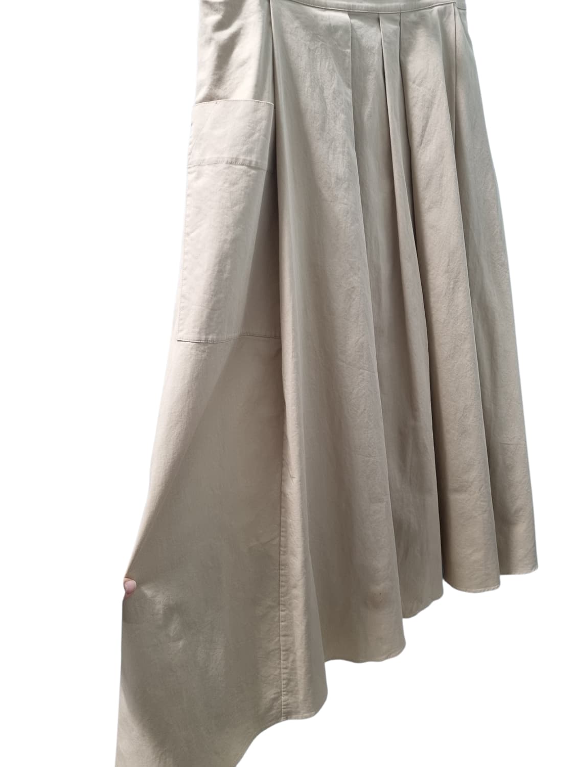 코스 COS 베이지 플리츠 면 스커트 27 상품이미지2